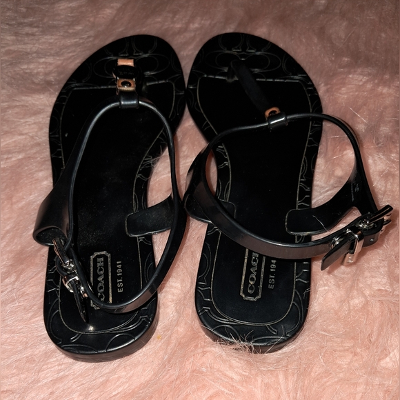 Coach Black Women's Sandals - Picture 3 of 7